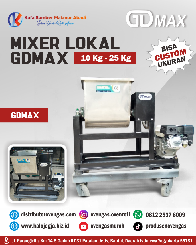 Mixer Lokal 10 Kg - 25 Kg